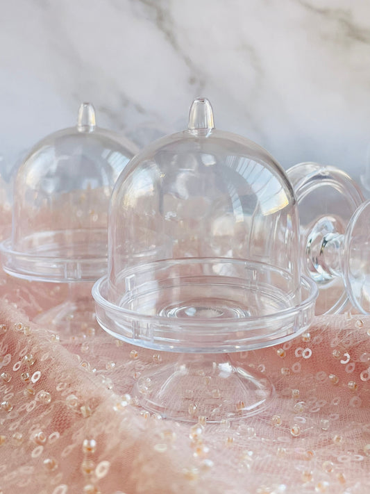 10 pcs Plastic mini domes for party favors