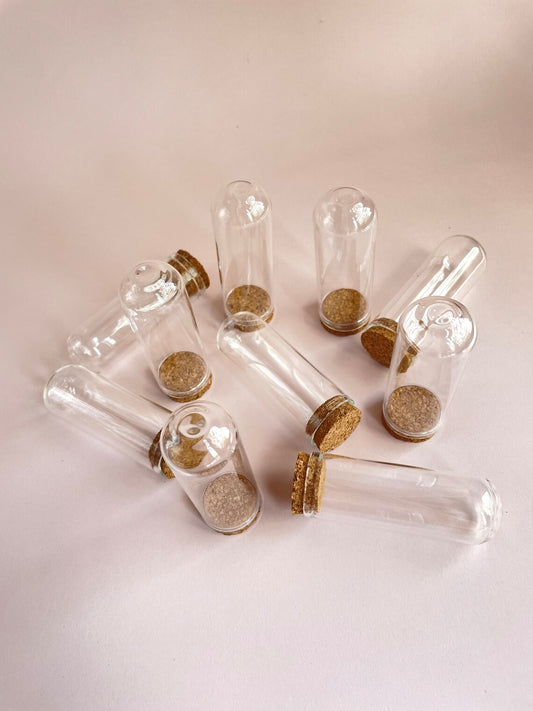 10pcs Mini Dome Glass Jar