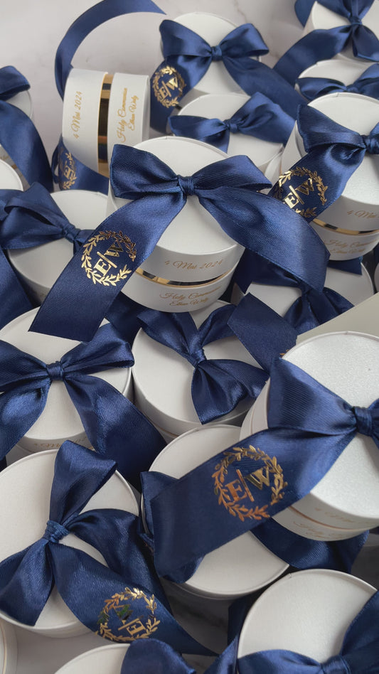 10 pcs Unique favor round boxes