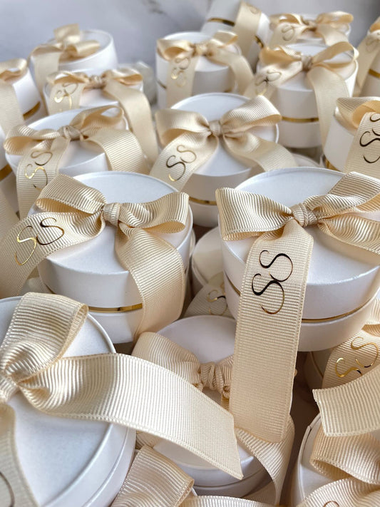 10 pcs Wedding round favor boxes